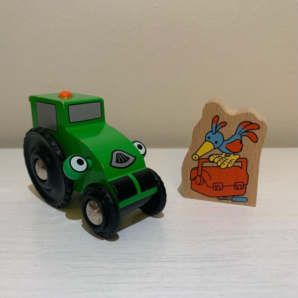 2001 BRIO Wooden ROLEY & BIRD Set Bob The Builder